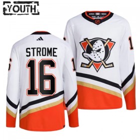 Lasten NHL Anaheim Ducks Pelipaita Ryan Strome 16 Reverse Retro 2.0 Adidas 2022-23 Valkoinen Authentic